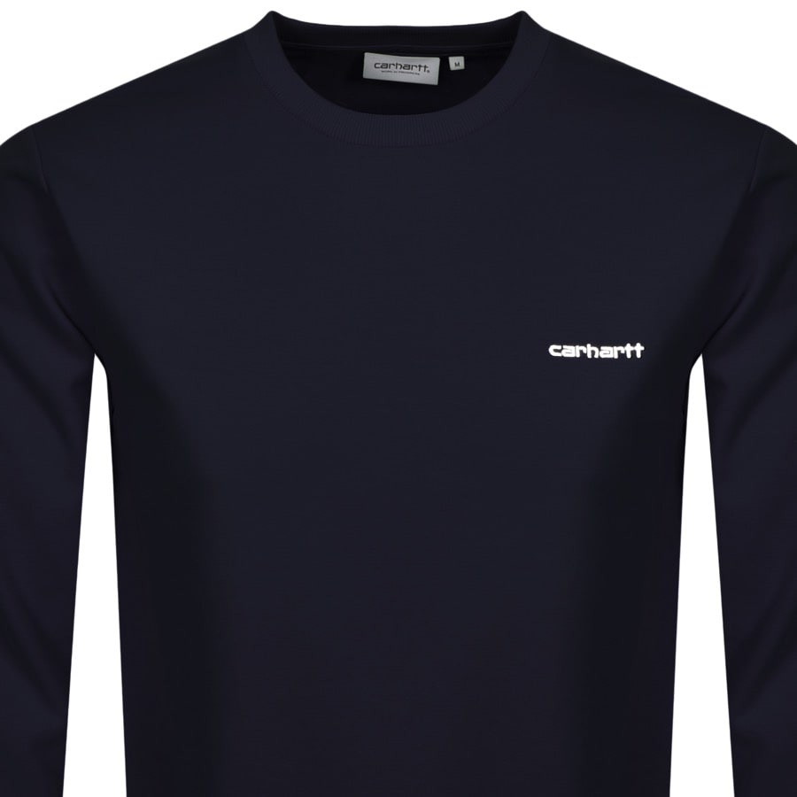 Alternative Image for ProductCarhartt Script Sweatshirt Navy2